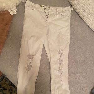 True craft white skinny jeans